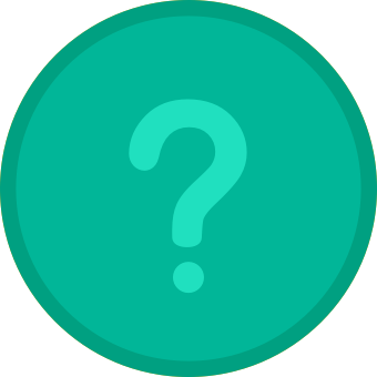A green question mark icon, symbolizing curiosity or uncertainty.